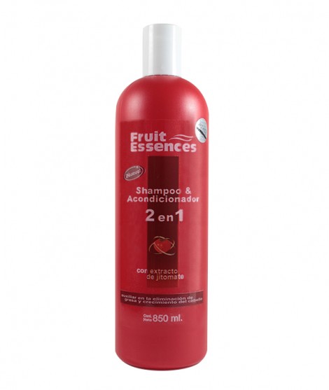 Shampoo y Acondicionador 2 en 1 Con Extracto De Jitomate (Auxiliar en la eliminación de grasa y crecimiento del cabello)
